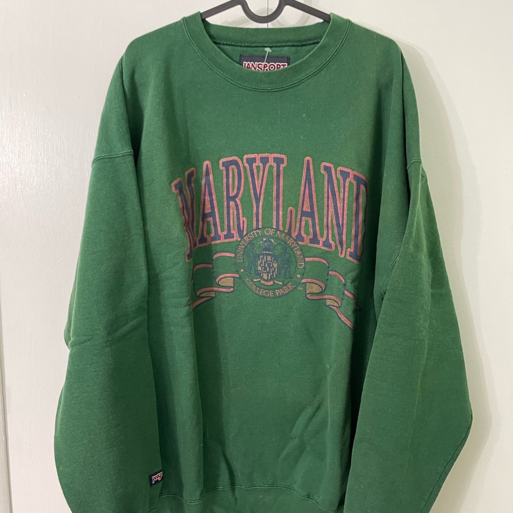 green oversized umd uni-sex sweater by jansport
